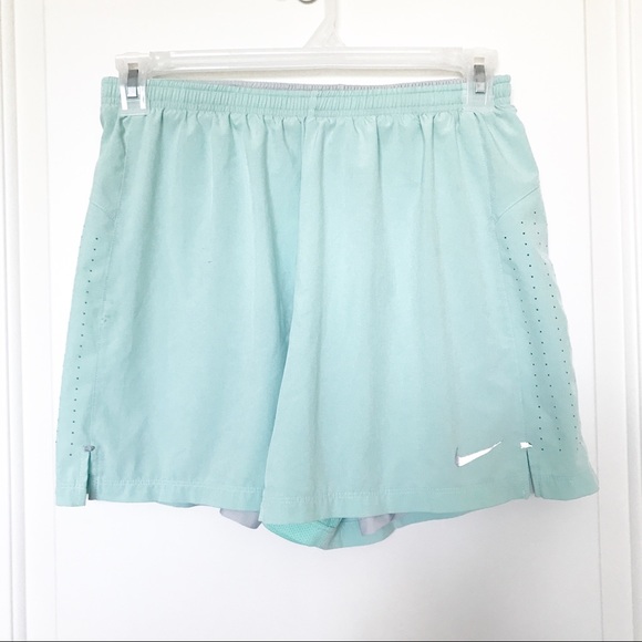 Nike Pants - ⭐️NIKE • Pro Combat Dri Fit Mint Green Shorts Sz L
